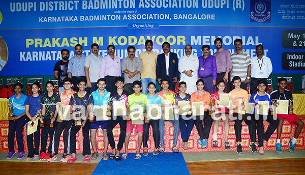 ರಾಜ್ಯ ಮಟ್ಟದ ಬ್ಯಾಡ್ಮಿಂಟನ್: ಕಿರಣ್- ಧೃತಿಗೆ ಪ್ರಶಸ್ತಿ